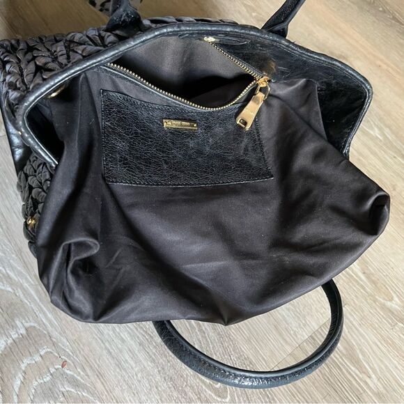 Miu Miu Matelassé Quilted Black Iconic Structured Dual Rolled Handbag Bag Tote - Picture 15 of 16